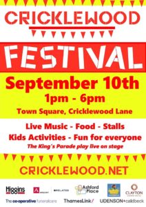 Cricklewood Festival poster 2016