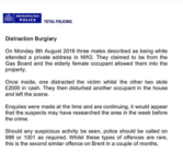 Distraction Burglary