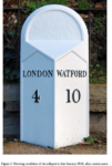 Historic Victorian Cricklewood Milepost